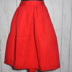 Express High Waist Red Midi Skirt